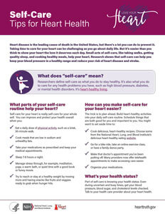 Self-Care tip for heart health